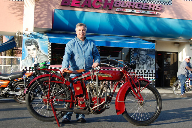 Bill Harris and his 1917 Indian Powerplus 1000